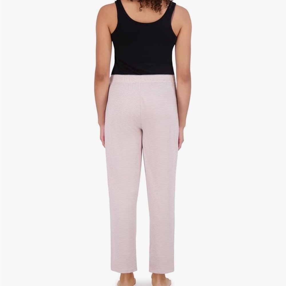 NWT Tahari Women's Pink & Gray Stripe Lounge Pajama Pants Size Medium